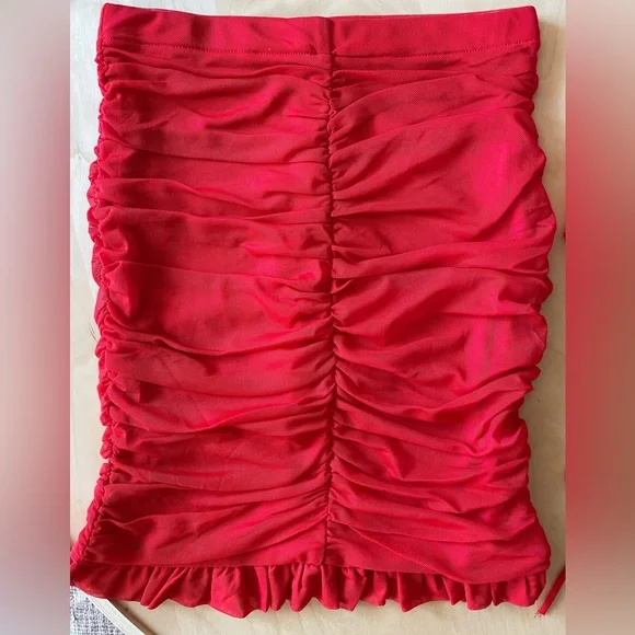Red Ruched Set-Small - Picture 5 of 6